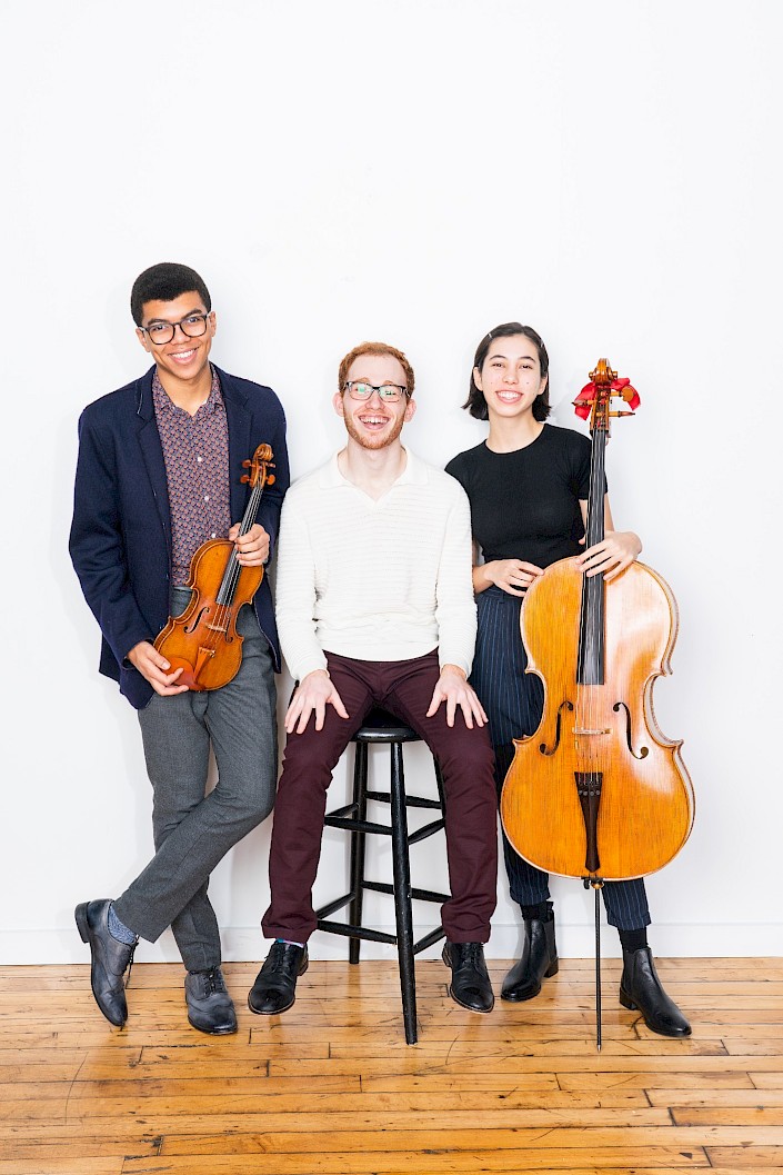 <p>Trio Gaia (Grant Houston, violin; Andrew Barnwell, piano; and Yi-Mei Templeman, cello). Photo courtesy of Trio Gaia.</p>